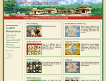 Tablet Screenshot of freeonlinemahjonggames.net